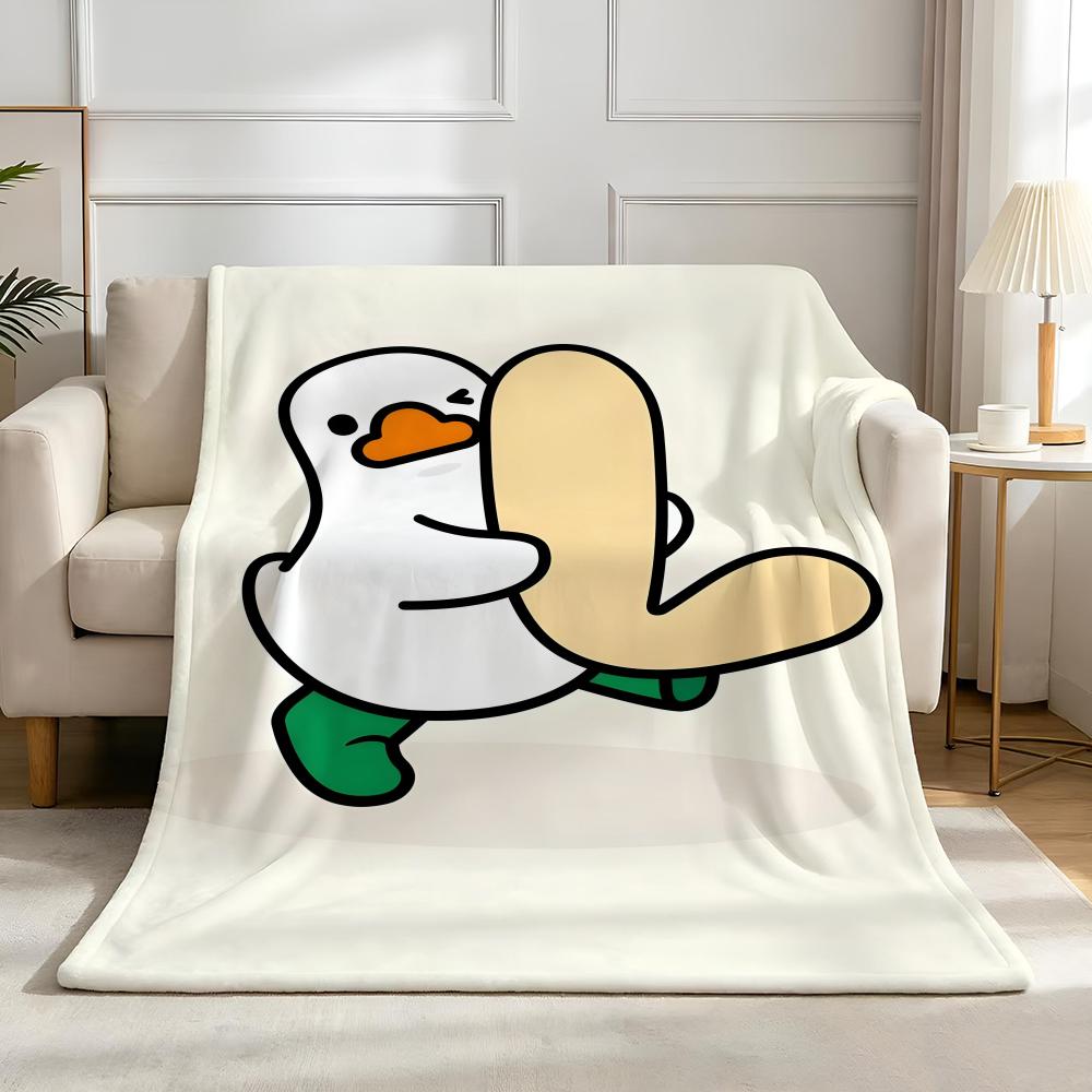Character A-Avatar D-Duck Throw High-Density Short Plush Blanket Soft Skin-Friendly for Sofa Nap Air-Conditioned Room