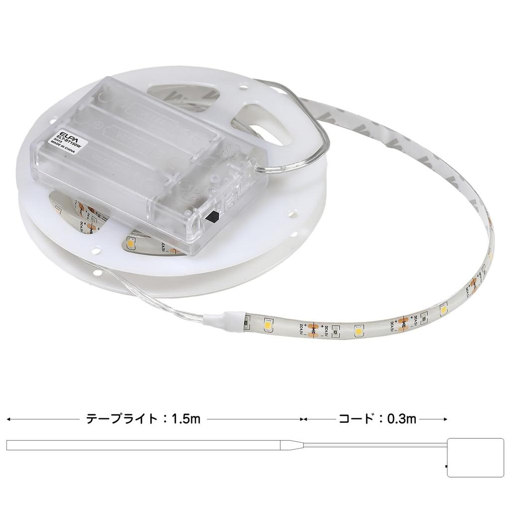 Светодиодная лента Asahi Electric ELPA, Сухая, 1,5 м, Цвет ELT-BT150L