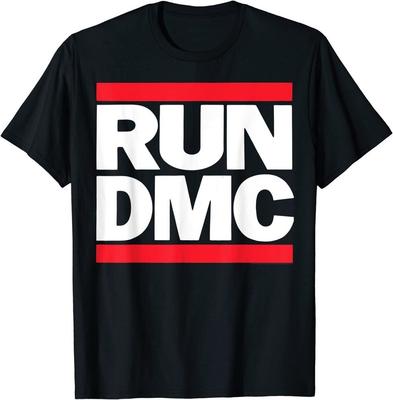 Новая футболка с репринтом логотипа RUN DMC S-235XL B07.152 Унисекс