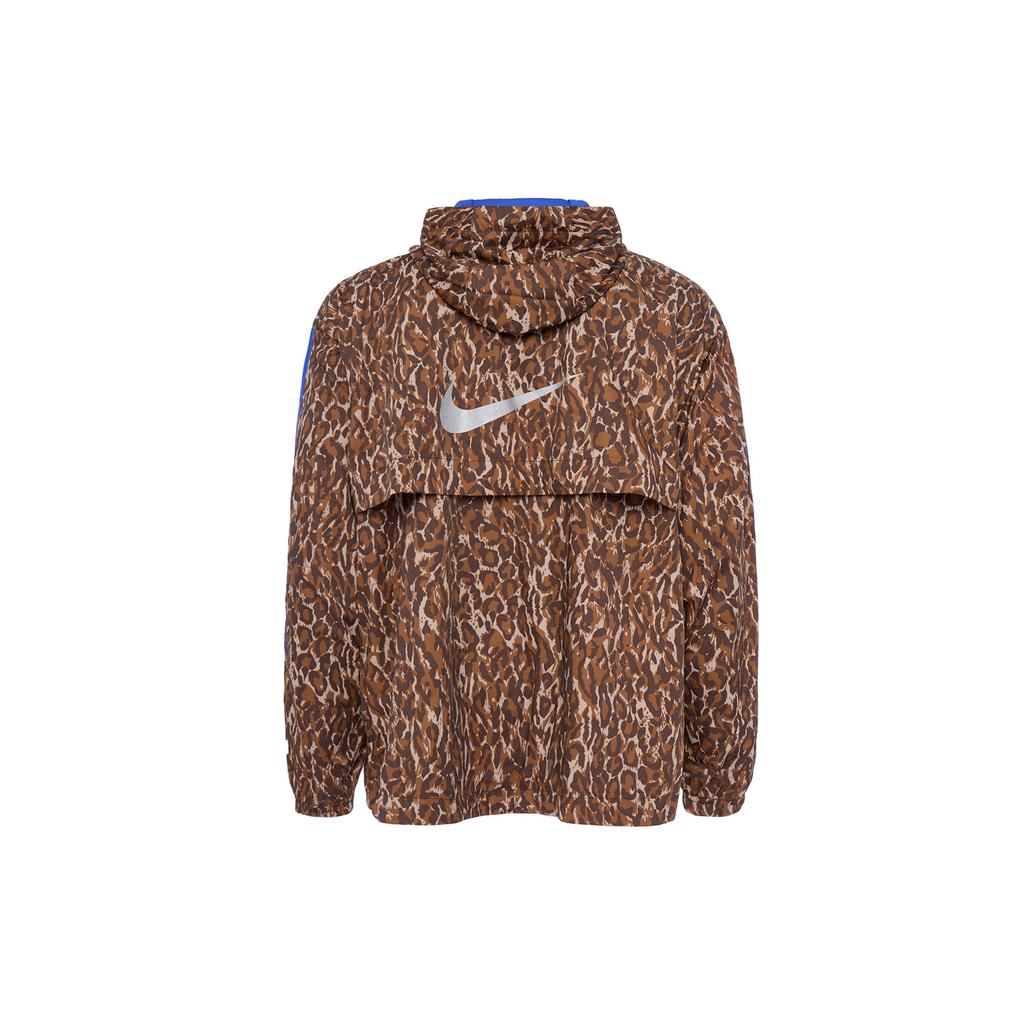 Nike Спортивная куртка с капюшоном с леопардовым принтом Мужские куртки Коричневые BQ8185-786