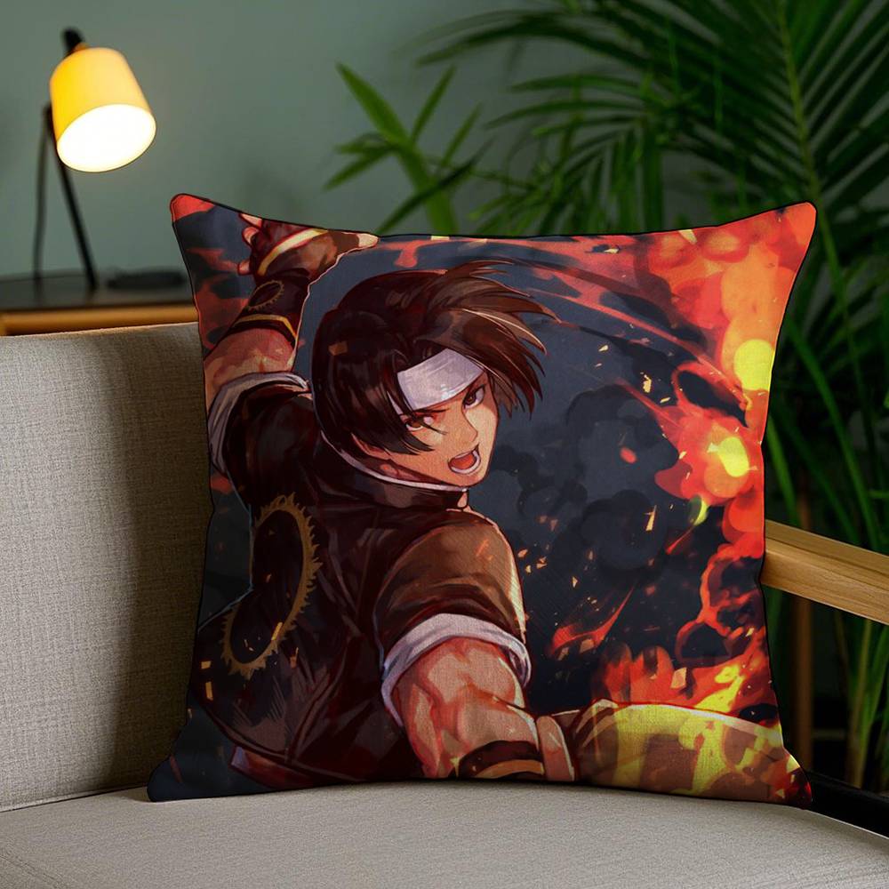K-KOF The King of F-Fighter Наволочка для подушки Офисный Диван Кровать в общежитии Спинка Короткий Плюш Двусторонний Принт Домашний Чехол для подушки