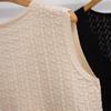 Французская ажурная майка большого размера с V-образным вырезом без рукавов - Летняя свободная модель, женский топ 2-300 Цзинь