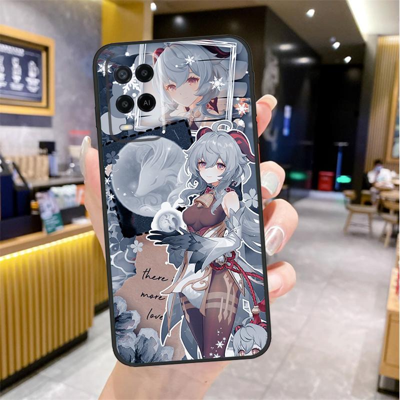 Чехол Ganyu Genshin Impact для Oppo A96 A76 A16 A17 A18 A60 A80 A40 A38 A58 A78 A98 A94 A74 A54 A15 A57 A77 A5 Pro