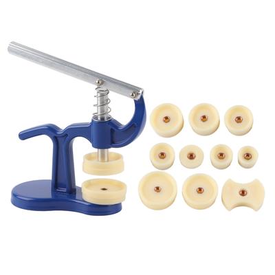 Часы задняя крышка корпуса пресс-закрыватель часовщик пресс-инструмент для ремонта с 12 штампами синий