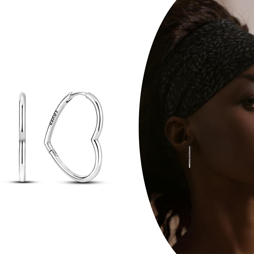 MULA Двойные серьги-кольца из стерлингового серебра 925 пробы с цирконием, цветком, звездой, U-образной формой, квадратным сердцем, паве, серьги-гвоздики в подарок для женщин, ювелирные изделия