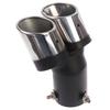Stainless Steel Universal Car Modified Double Exhaust Pipe Rear Muffler Tail Tip