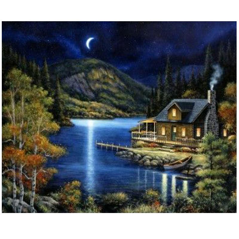 Алмазное искусство Пейзаж Алмазное искусство Картина Вышивка крестом Алмазная вышивка Картина