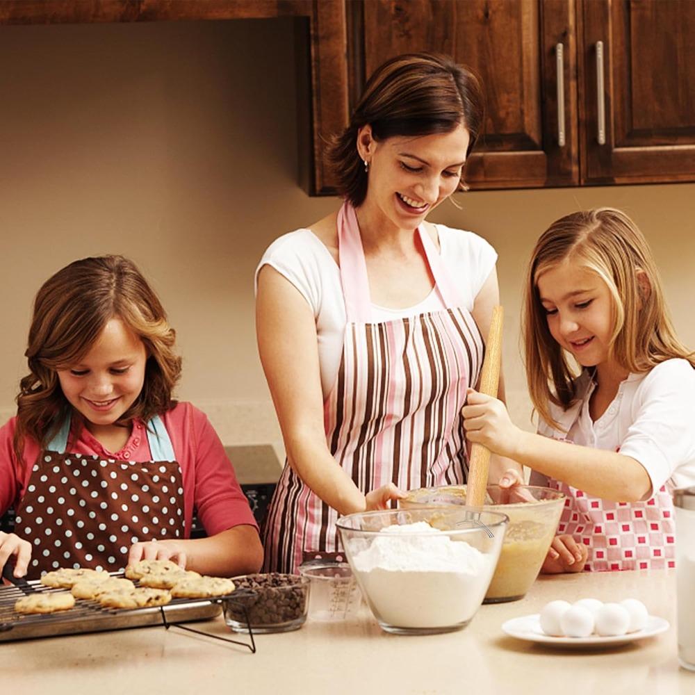 1 шт. Венчик для теста Деревянная ручка Кольцо из нержавеющей стали Торт Пицца Выпечка Печенье Дрожжи Выпечка Тестомешалка Принадлежности для выпечки