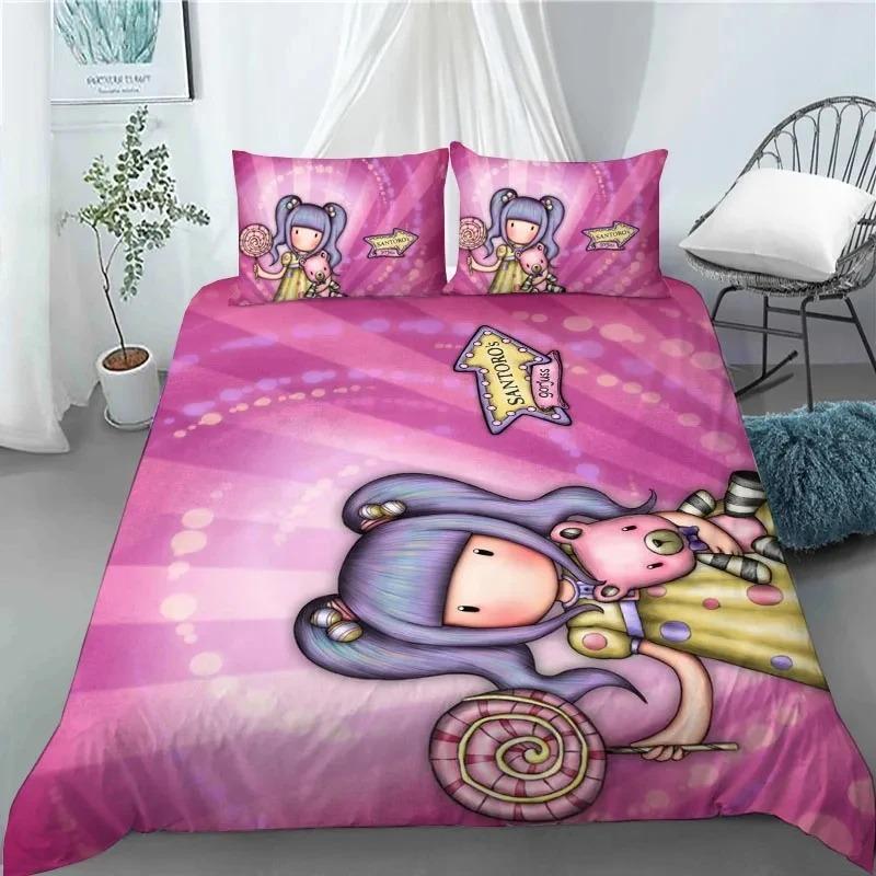 Santoro Gorjuss Комплект пододеяльника Full Queen King Size 3D-печать Аниме-девочка Постельное белье Красивый дизайн