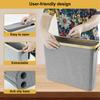 Bathroom Trash Can Foldable Toilet Paper Basket Toilet Creative Gap Waste Bin Large Capacity Household Paper Storage Holder