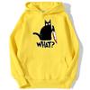 Killer Black Cat What Surprised Unisex Hoodies Streetwear Warm Male Hoodie Hip Hop Daily Casual Autumn Sweatshirt