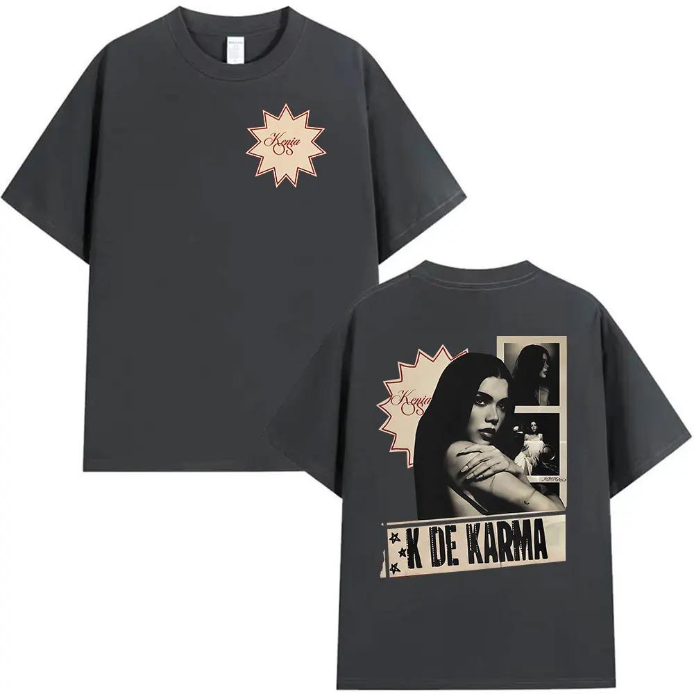 Vintage Kenia Os K De Karma Album 2026 Graphic T Shirt Men Women Harajuku Clothing Short Sleeve T-shirts Gothic Hip Hop T-shirt