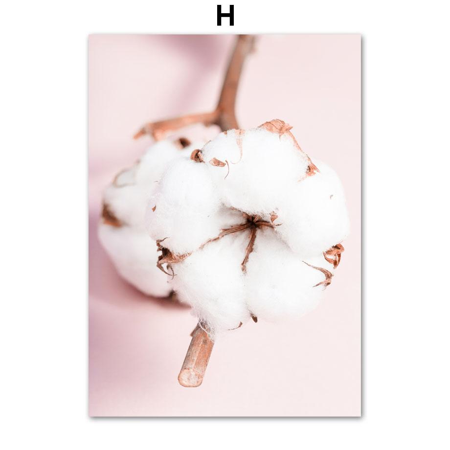 Розовый Перо Пион Цветок Фламинго Хлопок Плакаты И Принты Холст Картина Скандинавские Настенные Картины Для Гостиной Домашний Декор