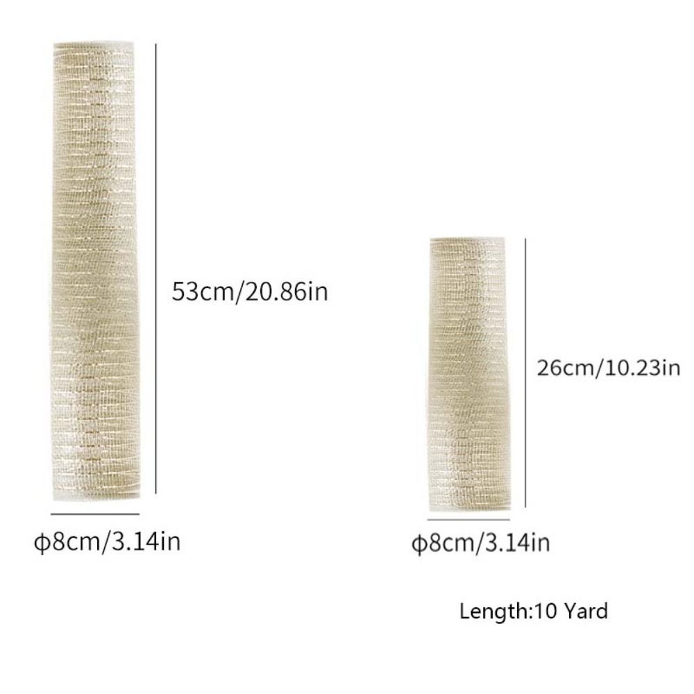 Сделай сам Лента для венка 10 ярдов Упаковочная лента для подарков Рождественская елка Сетка-лента Свадьба