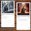 2026 Screaming Opossum Calendar New Monthly Planner Funny Opossum Picture Home Ornaments Novelty Year 12 Month Schedule