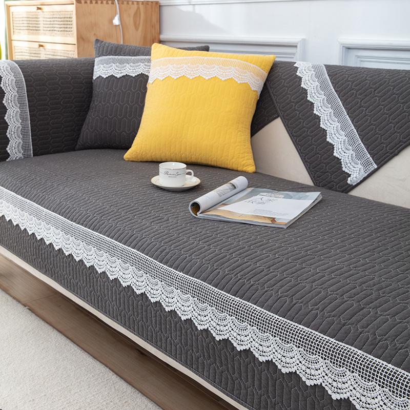 Simple Sofa Cushion Four Seasons Non-slip Cotton Sitting Cushion Winter Universal Leather Sofa Cover Cover Cloth Towel
