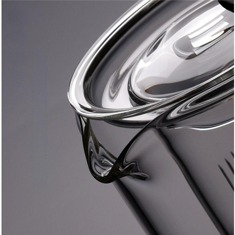 Боковая ручка стеклянный чайник утолщенный термостойкий фильтр деревянная ручка чайник деревянная ручка стеклянный кувшин для чайного сервиза