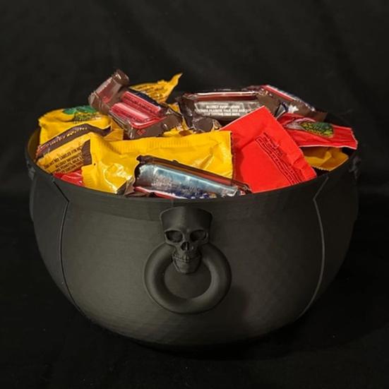 Хэллоуин Ведьмин Котел Котел Конфетница Пластиковый Большой Черный Котел Ведро Украшение Угощение Вечеринка Принадлежности