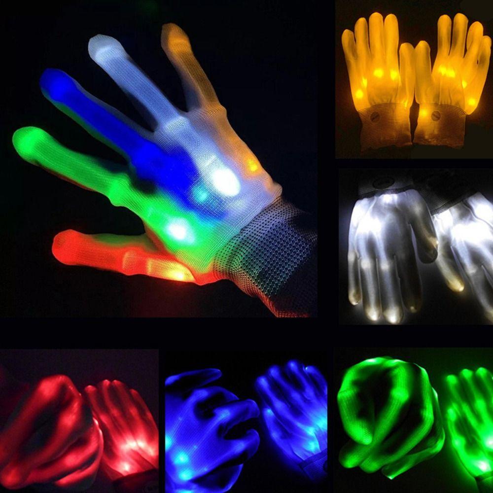 Luminous Light-up Gloves LED Luminous Gloves LED Gloves  Stage Costume Accessories