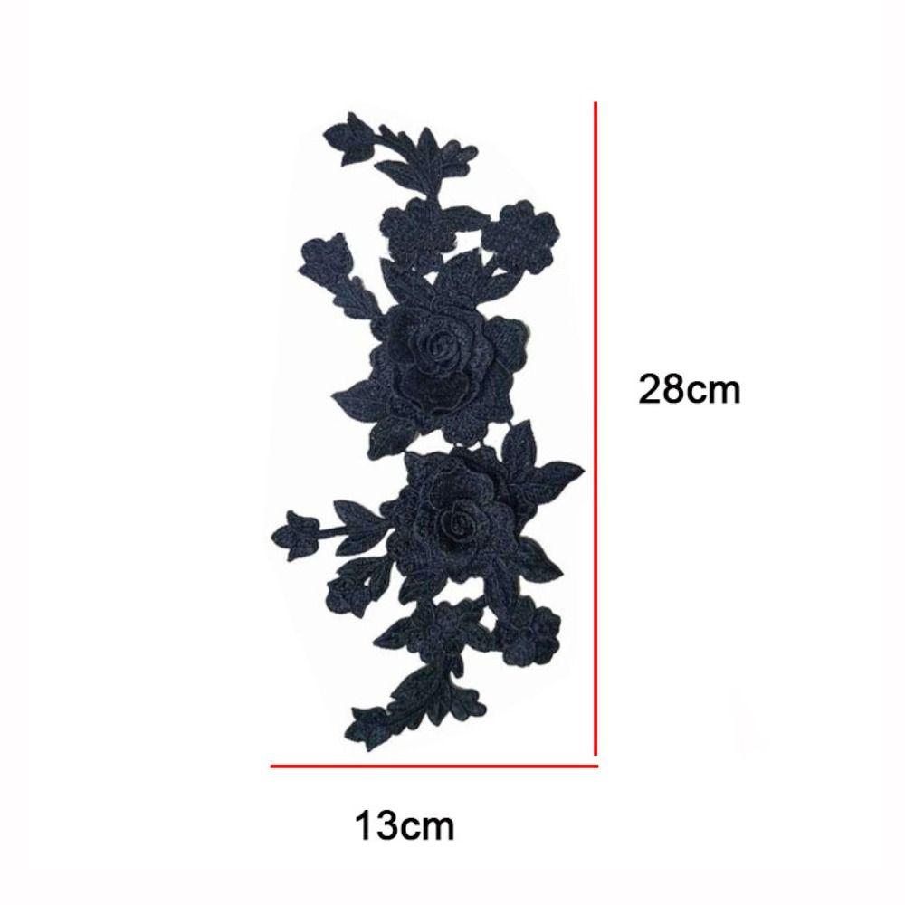 Кружевная ткань Цветочная аппликация Ручная работа Аппликация на ткани Аксессуар для одежды Тканевая нашивка Швейное дело