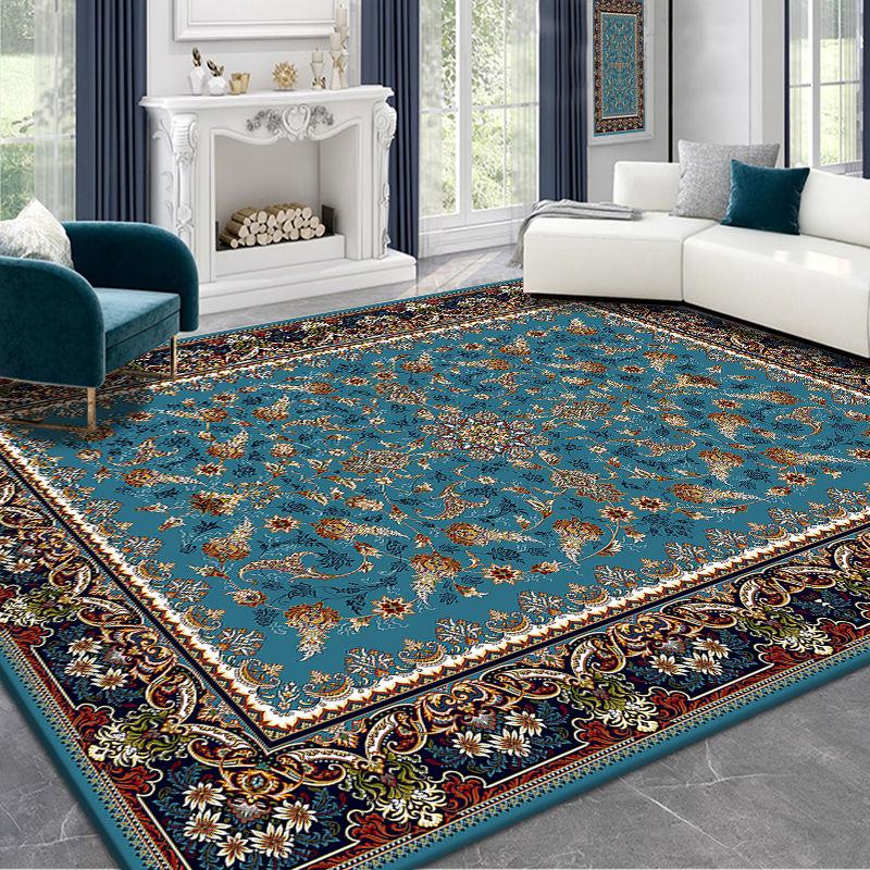Persian Bohemian Area Rug Large,Carpets for Living Room Luxury Retro Bedroom Decoration Home Kid Play Non-slip Entrance Door Mat