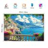 1 piece of Amalfi Coast Italian landscape background, perfect for families, gatherings, and themed spaces