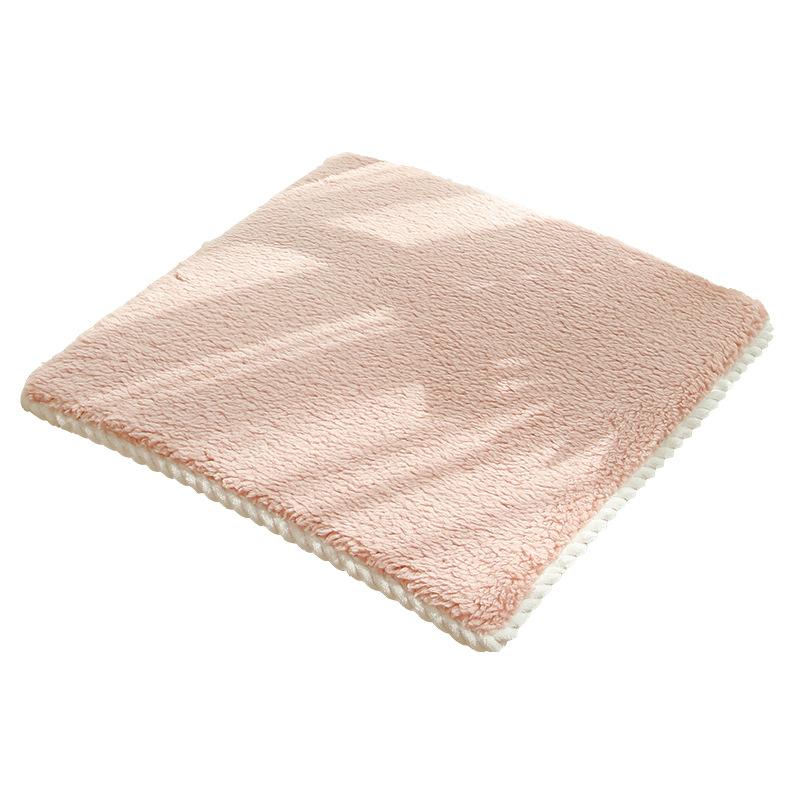 Soft Plush Chair Pads Winter Indoor Warmth Chair Covering Nonslip Comfort Dining Seat Pads Stool Mat Cover for Home Patio Kitchen Office Dorm