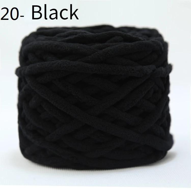 100g/bola chenille tricô fio macio linha tira de gelo fio de algodão fio de lã diy para a mão tricô cachecol grosso