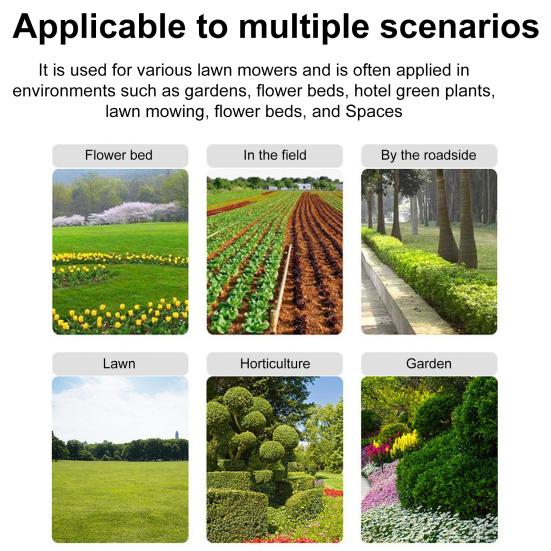 10 шт. нейлоновых лезвий для триммера, сменные части, универсальная простая установка, аксессуар для газонокосилки