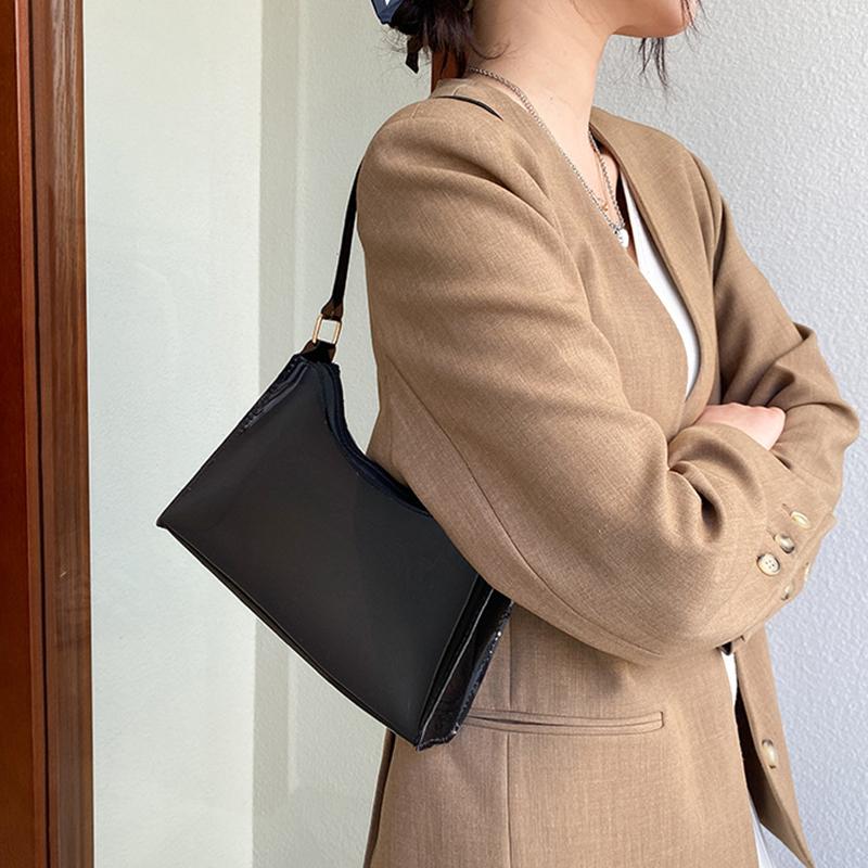 Yogodlns Women Underarm Shoulder Bag PVC Transparent Fashion Designer Small Handbag Purse Jell Hobos Bags Female Summer Top Handle Bags