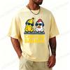 Funny Chicken Banana Meme Tee Shirts Chicken Banana DJ Music Print Oversized Tshirt Street Style Casual Short Sleeve Tee Tops