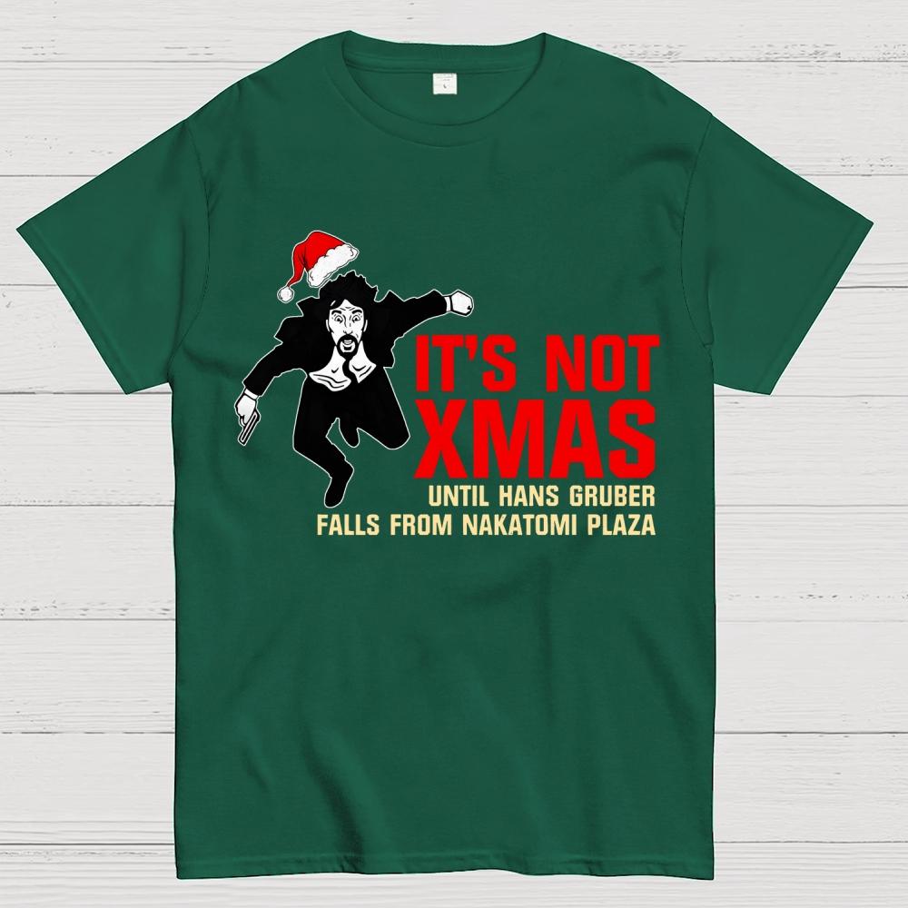 Die Hard Christmas with Hans Gruber Cotton Summer Casual Cool Loose T-Shirt