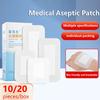 10/20 шт. Самоклеящиеся пластыри Большие стерильные повязки Нетканые пластыри для ран Пластырь-бандаж Адгезивные бинты Кожный пластырь