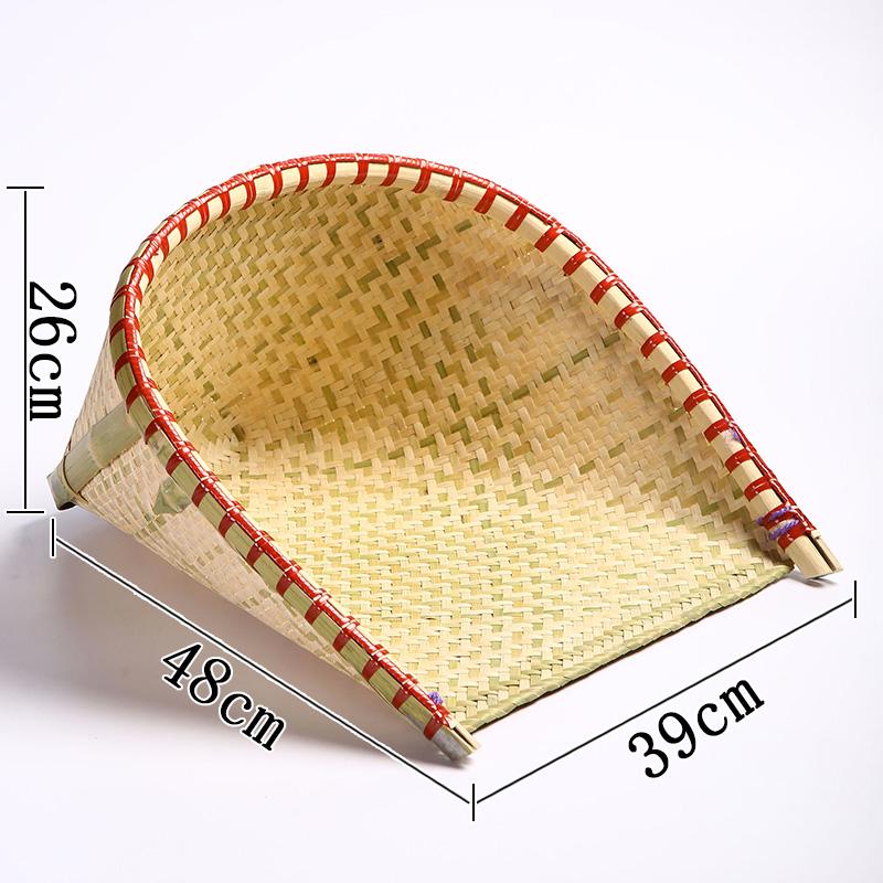 Набор ручной работы из бамбуковой веялки и совка - Идеально подходит для просеивания риса, зерна и зачерпывания чая.