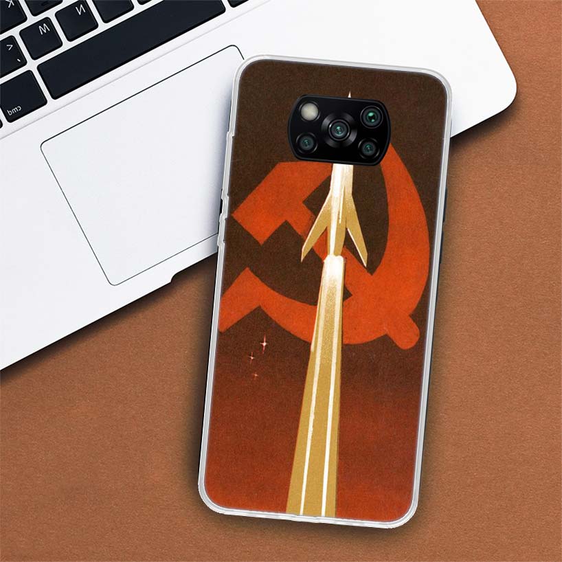 Чехол для телефона с флагом СССР для Xiaomi Mi 11 Lite 11i 12X 12 9 8 11T 10T 9T Pro 10 5X 6X Ultra 5G Cover Coque Capa