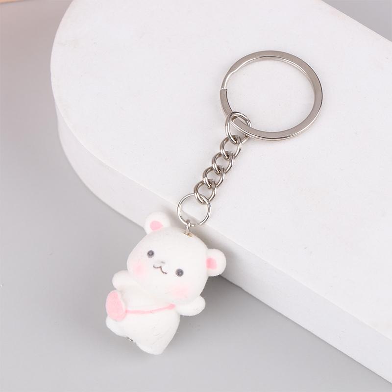 Милый брелок в виде медведя, мультяшного кролика, щенка, телефона, цепочка для наушников, чехол, кулон, шнурок, рюкзак, сумка, декор, автомобильный брелок