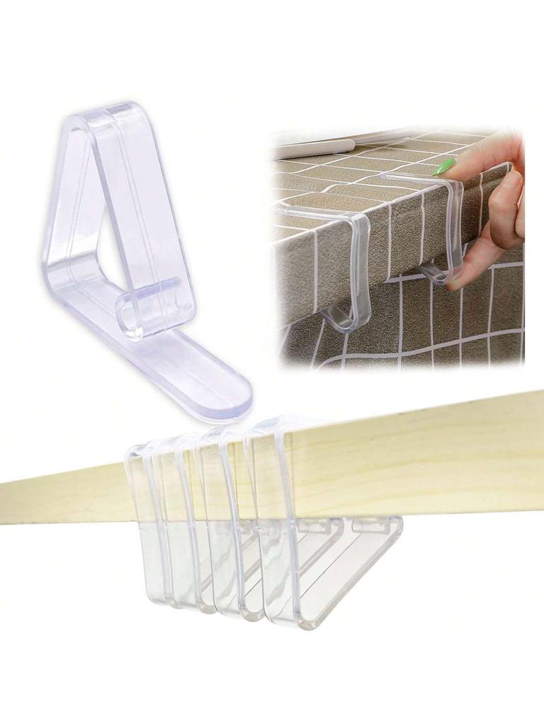 16 шт прозрачных пластиковых зажимов для скатертей, прозрачные прозрачные зажимы для скатертей, держатель для скатерти для встреч, вечеринок, мероприятий в помещении и на открытом воздухе