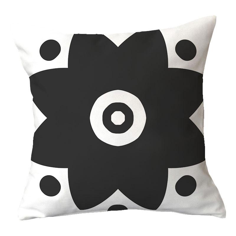 Simple New Square Geometric Plush Pillowcase Home Fabric Sofa Pillow Cushion Cover