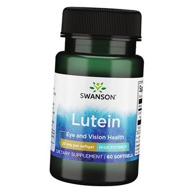 Лютеин для глаз, Lutein High Potency 20, 60гелкапс (72280032)