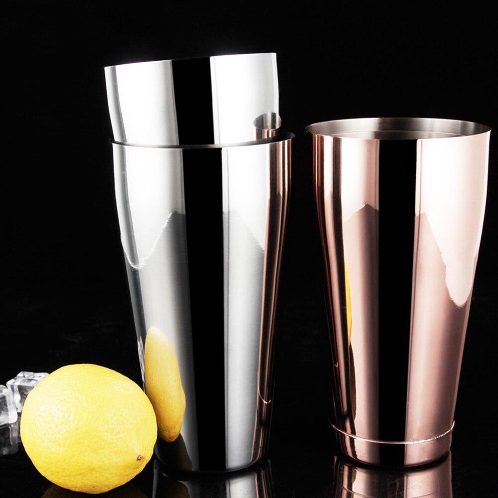 Stainless Steel Cocktail Shaker Mixer Wine Martini Boston Shaker For Bartender Drink Party Bar Tools 2-piece Set 550ML/750ML