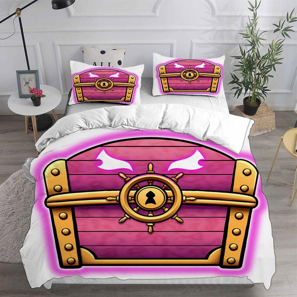 Комплекты постельного белья Blox Fruits Покрывало Одеяло Пододеяльник Наволочка Наборы из 2-3 предметов Односпальный Двуспальный Большой размер Декор для спальни