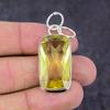 Lemon Topaz Gemstone Handmade 925 Sterling Silver Jewelry Pendant 1.81" R7t76