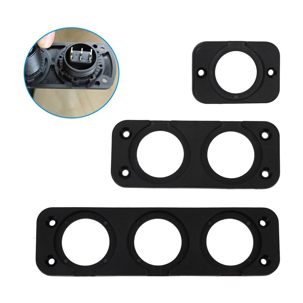 Car Lighter Bracket Charger Switch Voltmeter Mount Plate 1/2/3 Hole Car USB Panel for Car Ship Motorcycle Truck Interior Part