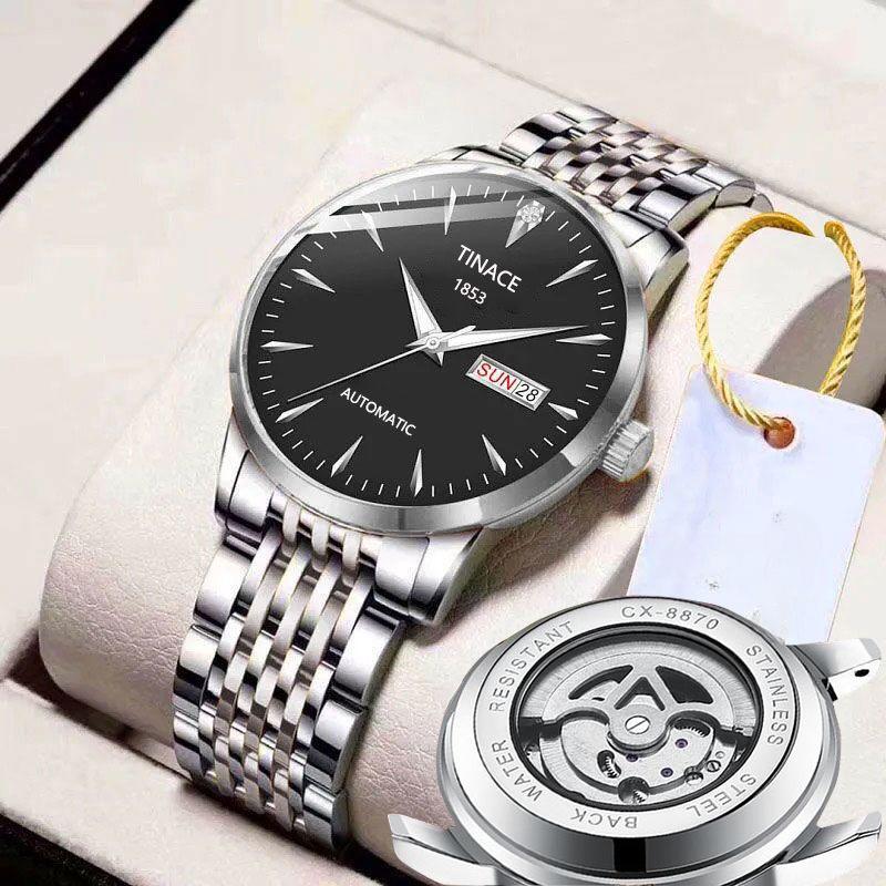 Турбийон полностью автоматические немеханические часы светящиеся водонепроницаемые модные деловые высококачественные мужские часы новая модель