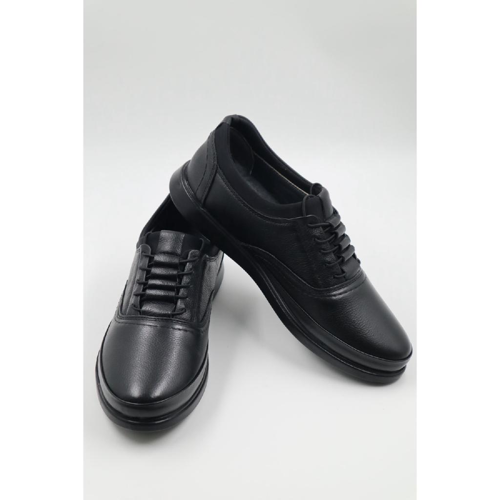 Мужская ультра удобная легкая сезонная черная повседневная обувь из натуральной кожи с внутренней и наружной отделкой