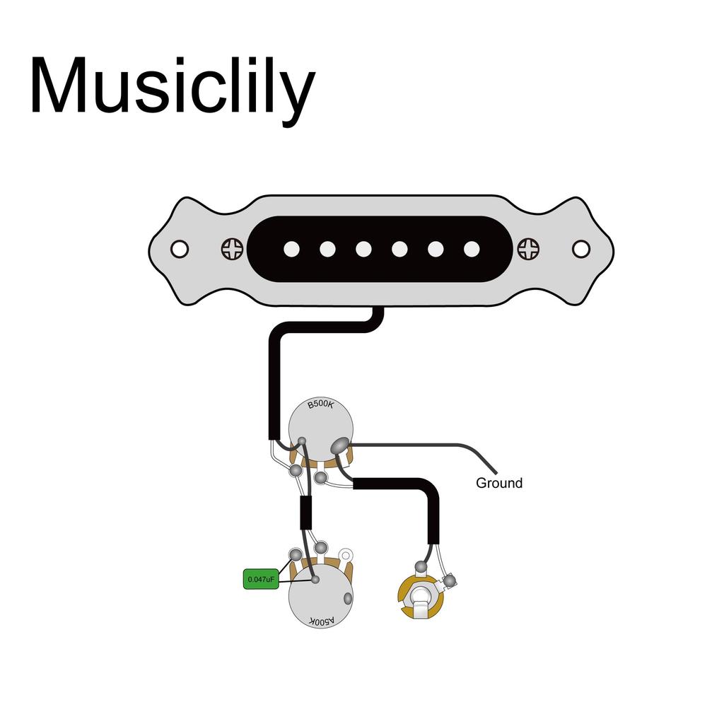 Musiclily набор проводки звукоснимателей для 6-струнной гитары