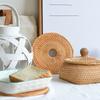 Natural Rattan Woven Heat Insulation Mat Teapot Coaster Holder Coffee Placemat Table Mat Bowl Mat Plate Mat Hot Dishes Mats