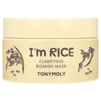 TonyMoly, I'm Rice, очищающая маска для лица от несовершенств, 100 мл (3,38 жидких унций)