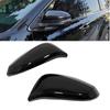 Bright black\Carbon Fiber Door Side Rear View Rearview Mirror Caps Cover Trim For Toyota Highlander 2015 2016 2017 2018