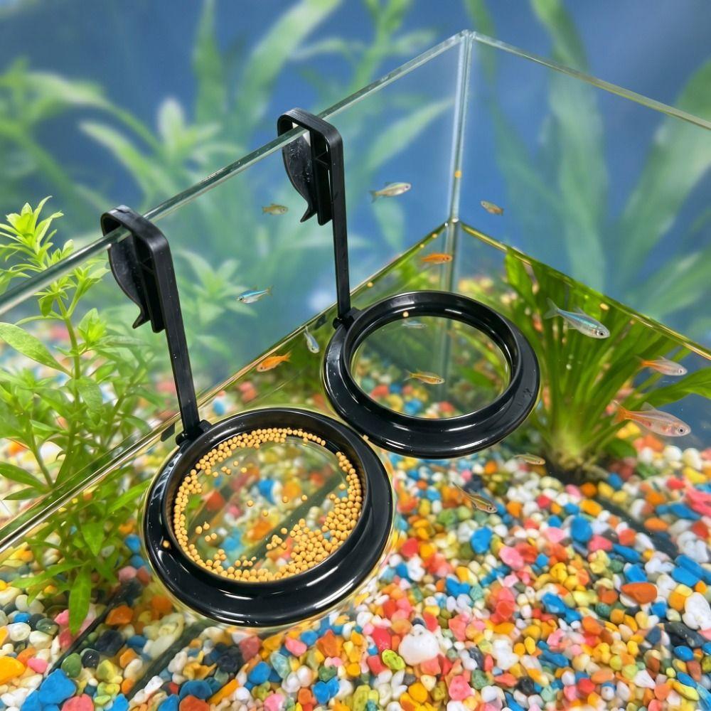 Anti Drifting Fish Feeding Ring Hanging Floating Food Tray Fish Tank Station Aquarium Decoration